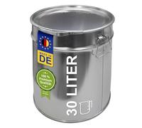 Wilai Seau en fer blanc / hobbock 30 litres + Couvercle avec bague de serrage