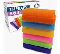 Wilbarger Method Therapy Lot de 6 brosses sensorielles pour calmer, stimuler et brosser sensoriel - Utilisation dans le cadre du protocole de brossage Wilbarger, colorée, 6 pièces