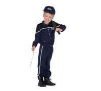 WILBERS & WILBERS - 3112 - Costume de police pour garçon, uniforme bleu, set de trois pièces pour le carnaval
