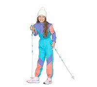 WILBERS & WILBERS 3210 - Combinaison de ski rétro avec imprimé années 80, pour filles et garçons, combinaison de ski, combinaison de neige, carnaval