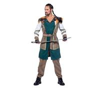 WILBERS & WILBERS 330470 - Costume de Viking pour homme, tenue de guerrier 3 pièces, déguisement médiéval pour le carnaval, soirée à thème