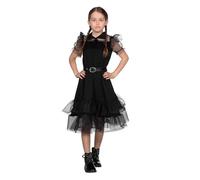 WILBERS & WILBERS 3829 - Robe de fête Friday pour Fille, Noir, Dark Girl, Costume pour Enfant pour Halloween, Carnaval