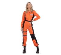WILBERS & WILBERS 4702 - Combinaison de prison pour femmes, une pièce, orange, costume de détenue pour carnaval, soirée à thème