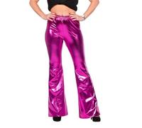 WILBERS & WILBERS 4729 - Leggings métalliques flared pour femmes, Pantalon flare en tissu stretch confortable, pour festival, carnaval