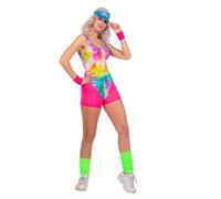 WILBERS & WILBERS 4930 - Tenue d'aérobic-fitness pour femmes, couleurs fluo, maillot de bain, costume de carnaval