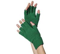 WILBERS & WILBERS Gants tricotés, sans doigts, Unisex Adult, EO-Gloves003-Black-EU, Vert, Taille unique