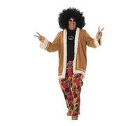 WILBERS & WILBERS 5456 - Costume Hippie, veste et pantalon, tenue Flower Power, pour carnaval, festivals, fête à thème des années 60