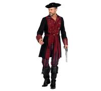 WILBERS & WILBERS 5806 - Costume de pirate pour homme, ensemble 3 pièces, tenue de pirate élégante pour le carnaval, soirée à thème