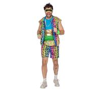 WILBERS & WILBERS - 5899 - Set festival pour hommes, short, t-shirt, veste, imprimé animalier, tenue de fête pour festival, carnaval