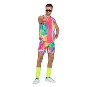 WILBERS & WILBERS 5931 - Tenue d'aérobic-fitness pour hommes, trois pièces, couleurs néon, costume de carnaval