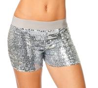 WILBERS & WILBERS 6431 - Hotpants avec paillettes, Short court brillant, Tenue de fête pour festival, carnaval