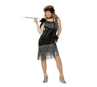 WILBERS & WILBERS - Costume Charleston pour femme, noir