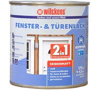 Wilckens 2 en 1 de fenêtre & portes Vernis satiné, 375 ml, Blanc 12993100030