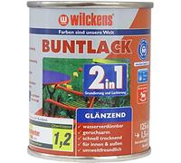 Wilckens 2 en 1 Multicolore Vernis Brillant, RAL 1021 rapsgelb, 125 ml 10412100010