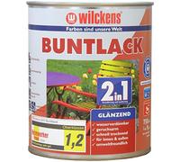 Wilckens 2 en 1 Multicolore Vernis Brillant, RAL 3000 rouge feu, 750 ml 10430000050