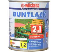 Wilckens 2 en 1 Multicolore Vernis satiné, RAL 7035 Gris clair 750 ml 12473500050
