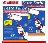 Wilckens 2 X 2,5 L Peinture Murale Dispersive Couleur Solide Blanc