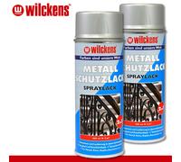 Wilckens 2 X 400 Ml Peinture Métallique En Spray 2 En 1 Argent