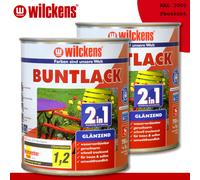 Wilckens 2 en 1 Multicolore Vernis Brillant, RAL 3000 rouge feu, 750 ml 10430000050