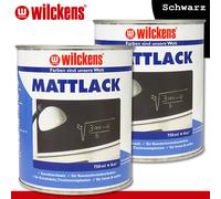 Wilckens 2 x 750 ML Peinture Mate Noir de Tableau D'École Kunstschmiede Innen &
