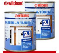 Wilckens 2 x 750 ML Portes & Peinture de la Fenêtre 2in1 Brillant Couleur Laque