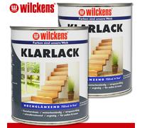 Wilckens 2 X 750 ML Vernis Brillant Intérieur & Extérieur Peinture Spéciale