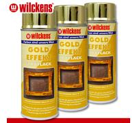 Wilckens 3 X 400 Ml Or Effet Finition Spray Brillant