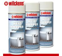 Wilckens 3 X 400 ML Peinture En Spray Pour Radiateur Brillant Blanc Pur