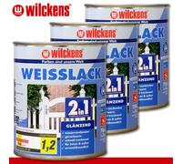 Wilckens 3 x 750 ML Lack 2in1 Brillant pour Intérieur et Extérieur Odeur