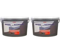 Wilckens 5l peinture pour socle de toit 2x 2,5l ardoise peinture pour socle peinture extérieure laque