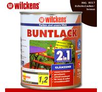 Wilckens 2 x 750 ML Laque Teintée 2in1 Brillant 8017 Marron Chocolat Intérieur