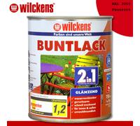 Wilckens 750 ML Laque Teintée 2in1 Brillant Ral 3000 Feu Intérieur et Extérieur