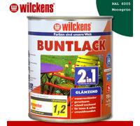 Wilckens 750 ML Laque Teintée 2in1 Ral 6005 Vert Mousse Intérieur et Extérieur