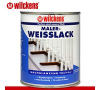 Wilckens 750 ML Maler-Weißlack Résine Alkyde Métal Bois Intérieur & Extérieur