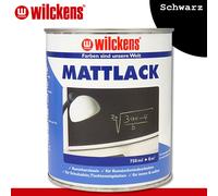 Wilckens 750 ML Peinture Mate Noir de Tableau D'École Kunstschmiede L'& Außen