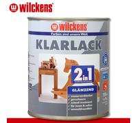 Wilckens 750 Ml Vernis 2 En 1 Brillant Écologique Bois Intérieur & Extérieur