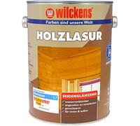 Wilckens Lasure pour bois sans solvant pour intérieur et extérieur, 2,5 l, gris argenté