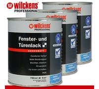 Wilckens Professional 3 x 750 ML Fenêtre- Et Portes Satiné Blanc
