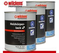 Wilckens Professionnel 3 X 750 Ml Peinture Pour Radiateur Satinée Blanche
