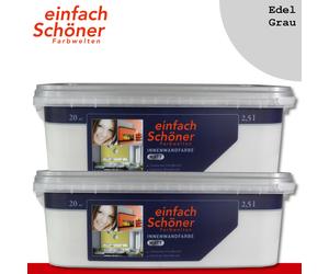 Wilckens Simplement Beau Farbwelten 2 x 2,5 L Innenwandfarbe Mat Noble Gris