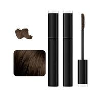 wilcractk 2 Pièces Bâton de Teinture de Cheveux Jetable, Couverture des Cheveux Gris, Bâton de Dissimulation Lavable - Idéal pour Usage Quotidien et Voyages (Brun Foncé, 15 ML)