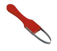 wilcractk Desherbeur Manuel en Acier Inoxydable avec Lame en Demi-Cercle, Manche Ergonomique, Grattoir Jardin pour Arrache Mauvaise Herbe dans Parterres Et Pelouses