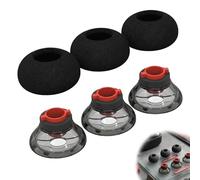wilcractk Embouts d'oreille en Mousse de Remplacement Embouts en Silicone Taille M Noir et Mousse Set 6 pièces Adapté pour écouteurs Bluetooth Professionnels appels Travail Quotidien