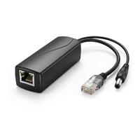 wilcractk Gigabit PoE Splitter 48V vers 12V Adaptateur Réseau avec Sortie DC Compatible IEEE802.3af/at pour Caméra IP Point D’accès sans Fil Et Systèmes De Surveillance Réseau