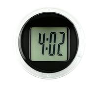 wilcractk Horloge Numérique de Moto Mini Horloge Adhesive ABS Noir pour Moto Vélo Scooter Usage Extérieur Durable et Compact