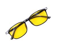 wilcractk Lunettes Jaune Conduite de Nuit Anti-Éblouissement - Lunettes de Soleil Homme pour Homme et Femme - Verres Anti-Lumière Bleue, Monture TR90 Léger - Conduite, Sport, Plein Air