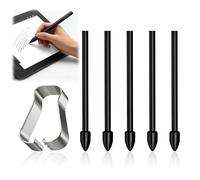 wilcractk Pack de 5 Pointes de Stylet Tactile de Remplacement, Compatibles avec Samsung Galaxy Tab S6/S7/S7+/S6 Lite/Note10/Note 5G/Note10+ 5G/Note20, Inclusive Pinzette und Clip (Noir)