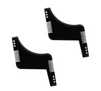 wilcractk Peigne Pochoir Barbe Homme, Lot de 2 Peignes Noirs Double Face avec Brosse Intégrée, Taille Barbe Précise, Contours et Stylisation Faciale pour Tous Styles de Barbe