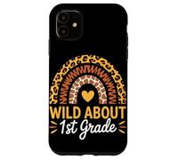 Wild About First Grade Rack to School Coque pour iPhone 11