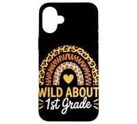 Wild About First Grade Rack to School Coque pour iPhone 16 Plus